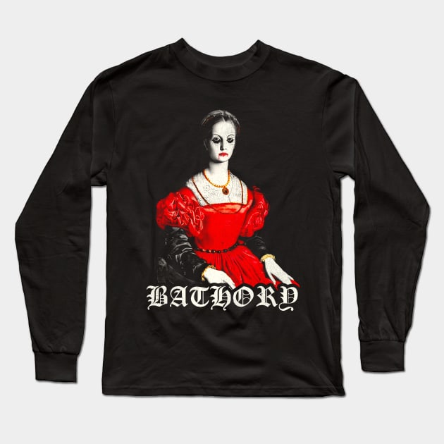 Elizabeth Bathory Long Sleeve T-Shirt by darklordpug